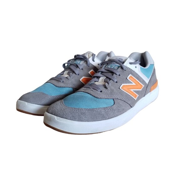 New Balance All Coast Shoe\'s Men\'s Sneakers AM574PGO (Grey/Orange) Size 8 2E main image 13